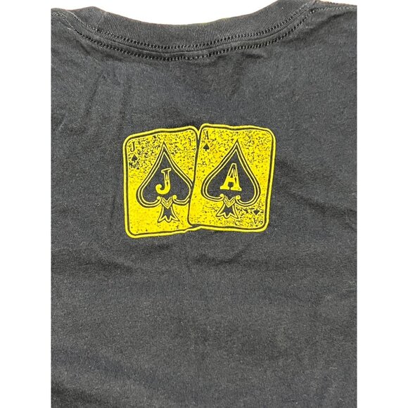 Jason Aldean They Don't Know Tour Shirt Navy Blue Yellow Graphic Canvas Size M - Picture 4 of 5